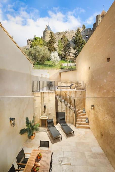 Longue Vie A La Reine - Piscine - Chateau Каркассонн Екстер'єр фото